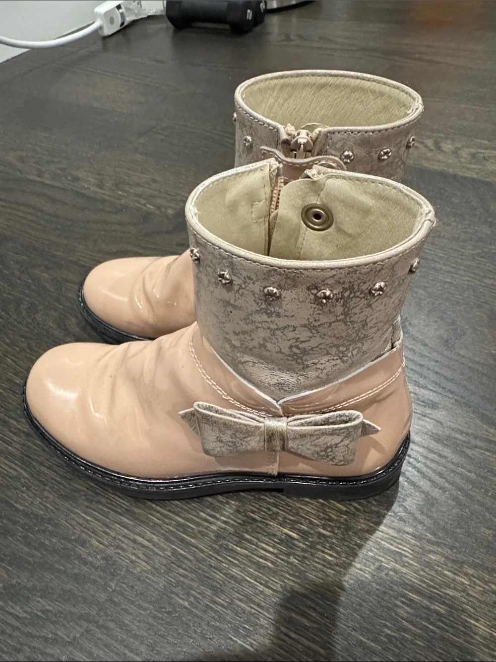 Kids custom Italian booties size 30